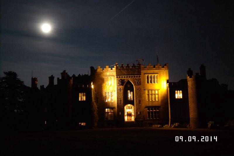 Birr Castle At Night With Moon